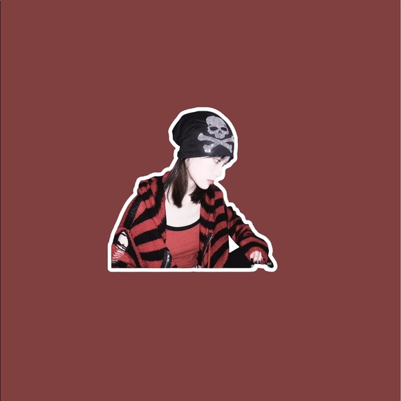 Harajuku Punk Gothic Black Skull Beanie Hats Y2K Women Girls Streetwear Caps - Picture 2 of 2